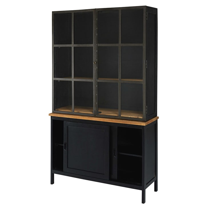 Maisons Du Monde Henrik - Aparador Con 4 Puertas De Mango Y Acacia Negro