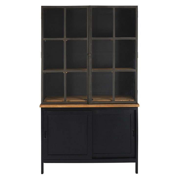 Maisons du Monde Henrik - Aparador con 4 puertas de mango y acacia negro