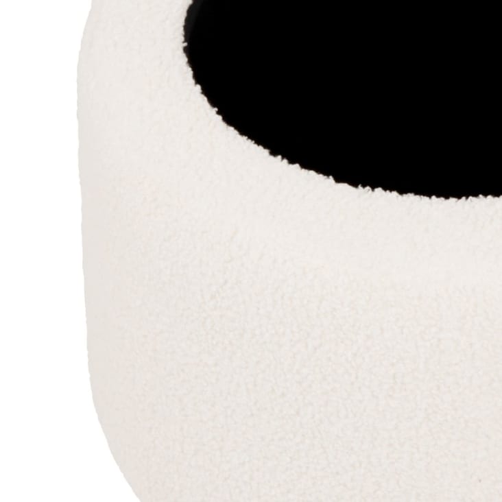 Maisons Du Monde HERACLES - Puf De Rizo Con Espacio De Almacenamiento Color Crudo