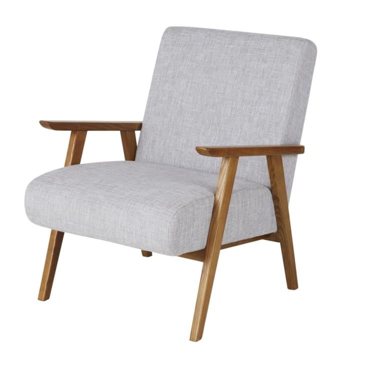 Maisons du Monde Hermann - Sillón vintage en gris claro