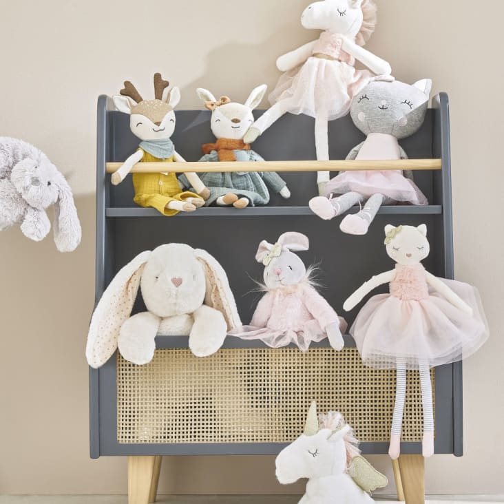Maisons Du Monde HERMIONE - Muñeco Unicornio Rosa Blanco Y Dorado