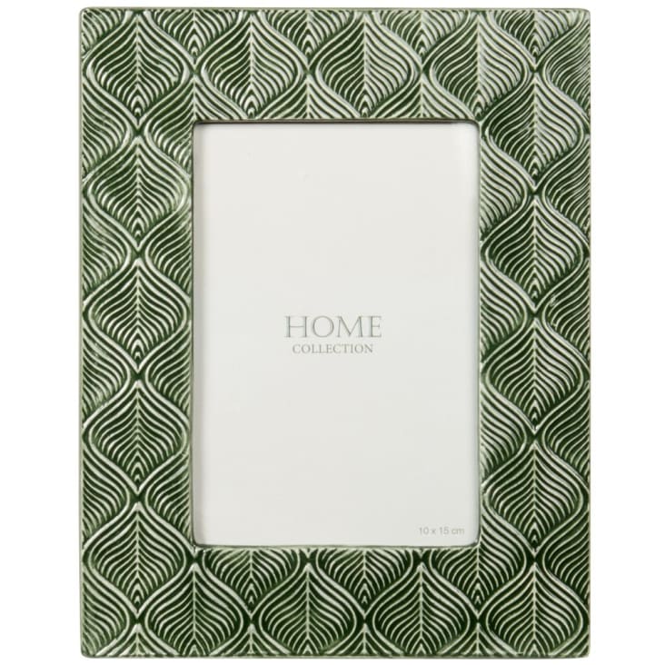 Maisons du Monde HEVEA - Marco de fotos de cerámica verde 10x15