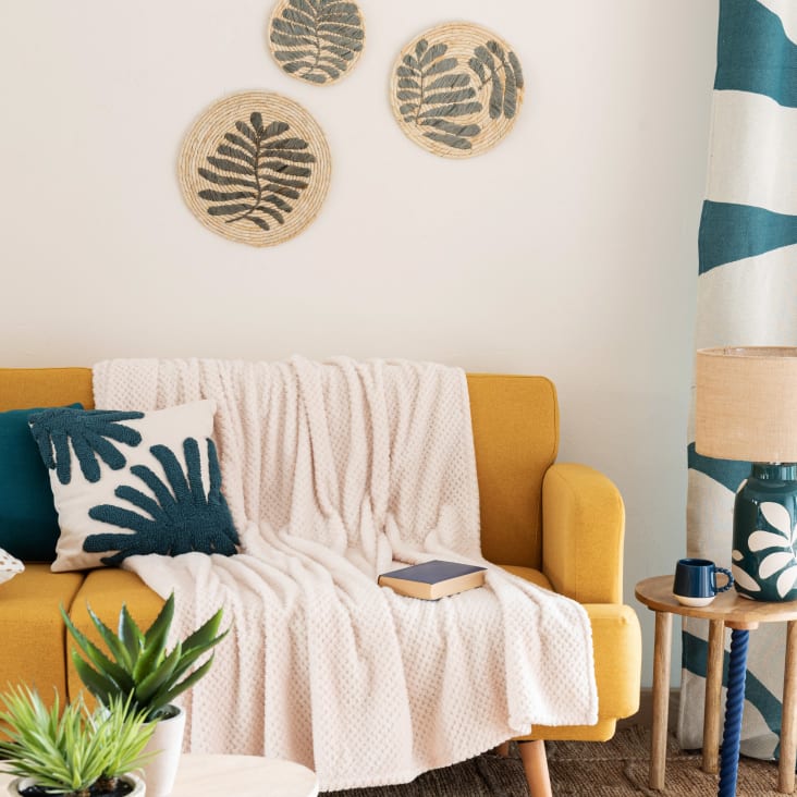 Maisons Du Monde HIDA - Manta De Polar Texturizada Crema 150x230