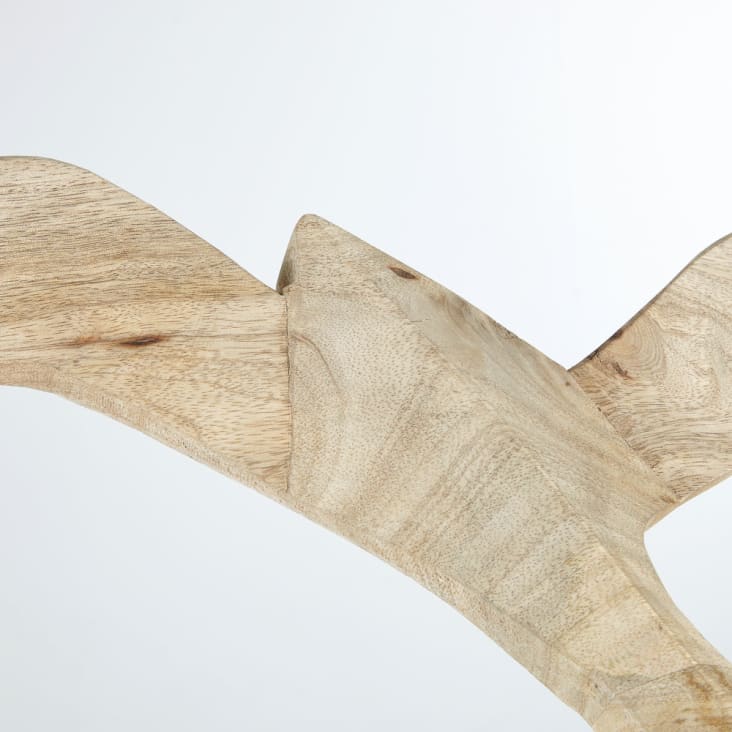 Maisons Du Monde HOEDIC - Decoración De Pared Con Gaviotas De Mango Tallado (x3)