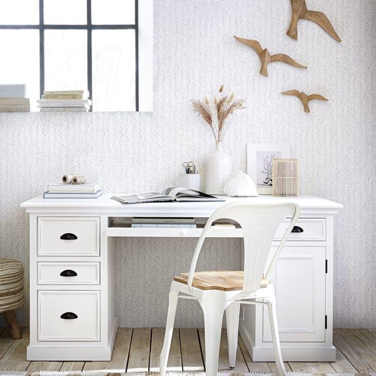 Maisons Du Monde HOEDIC - Decoración De Pared Con Gaviotas De Mango Tallado (x3)