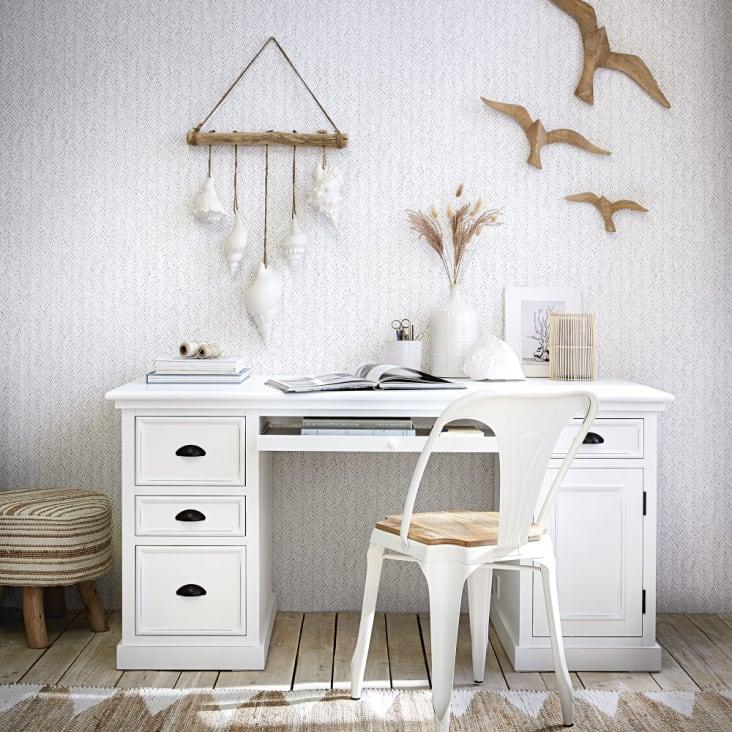 Maisons Du Monde HOEDIC - Decoración De Pared Con Gaviotas De Mango Tallado (x3)