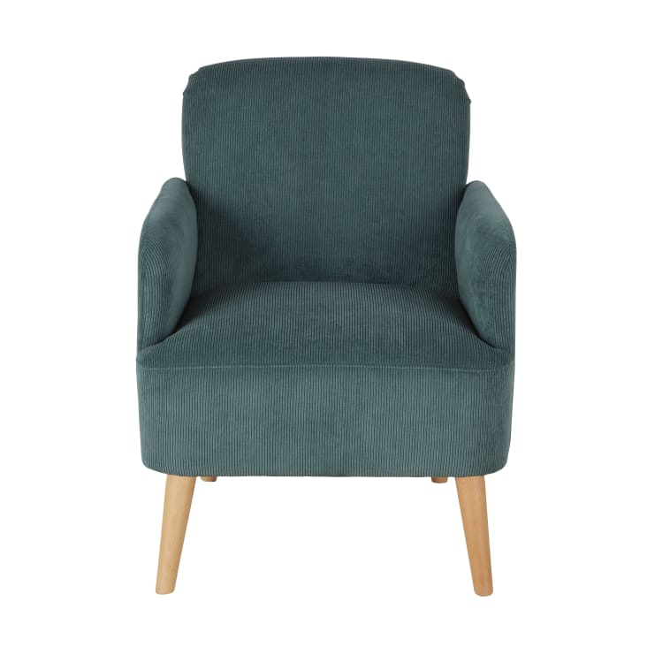 Maisons Du Monde Honey - Sillón De Terciopelo Verde Caqui