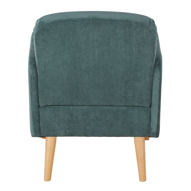 Maisons Du Monde Honey - Sillón De Terciopelo Verde Caqui