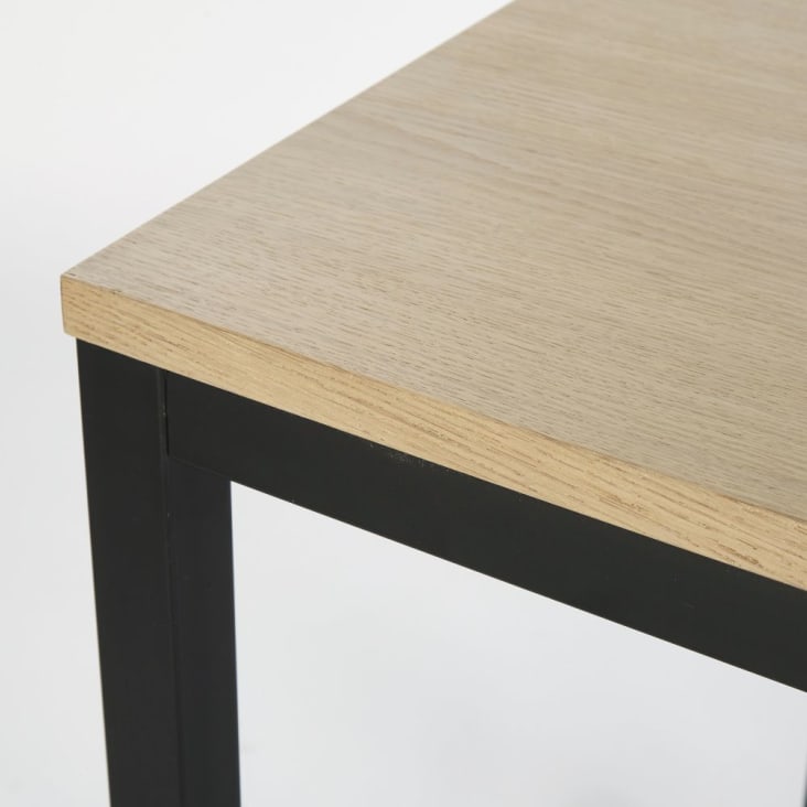 Maisons Du Monde Hudson Business - Mesa De Comedor Profesional Con Ruedas L.150