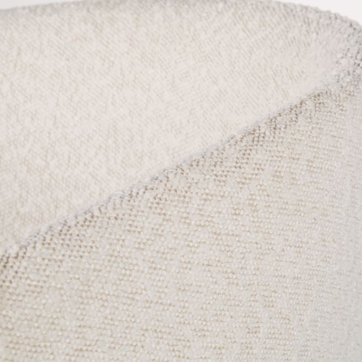 Maisons Du Monde Hug - Silla De Comedor De Tela Bouclé Color Crudo