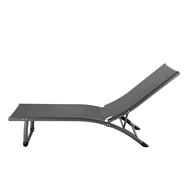 Maisons Du Monde Hurghada - Hamaca De Aluminio Y Tela Plastificada Antracita