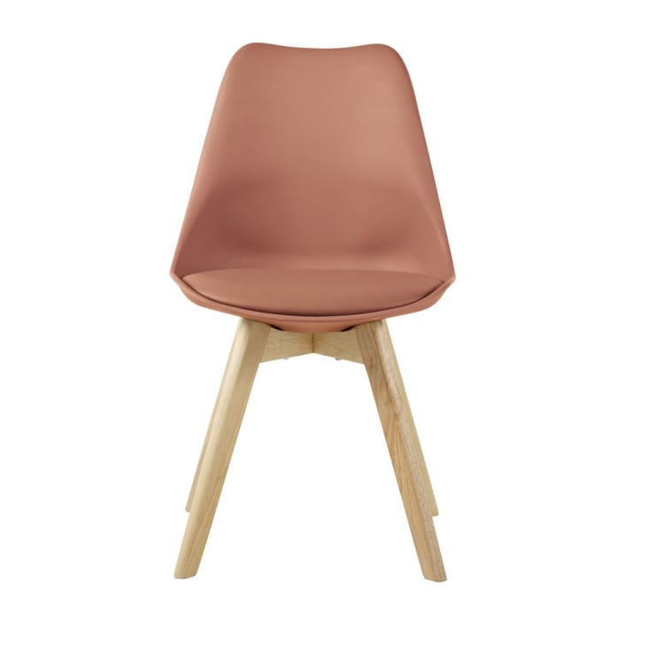 Maisons Du Monde Ice - Silla De Estilo Escandinavo Terracota Y Haya