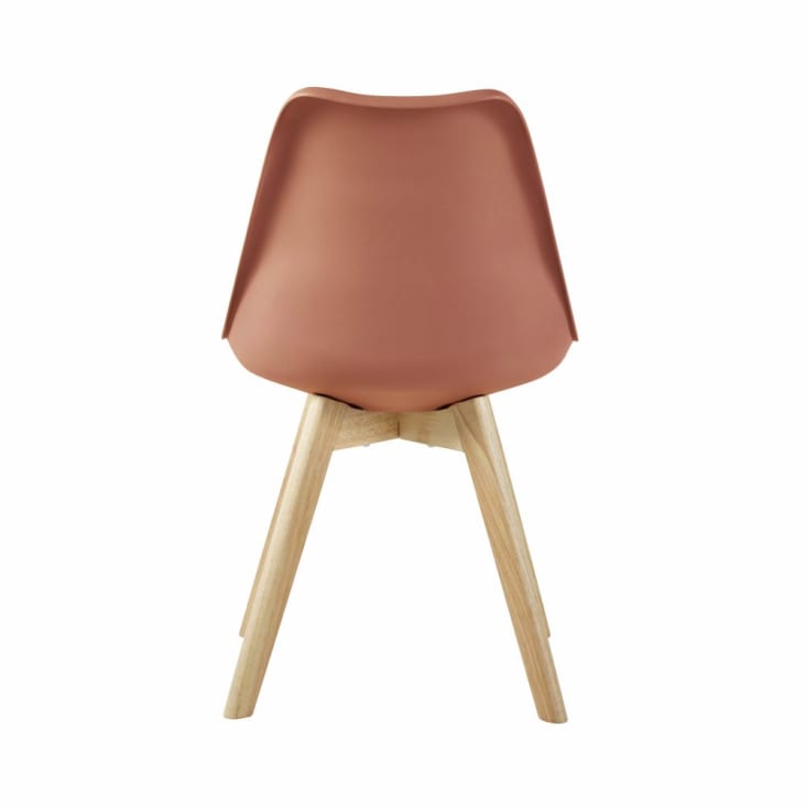 Maisons Du Monde Ice - Silla De Estilo Escandinavo Terracota Y Haya