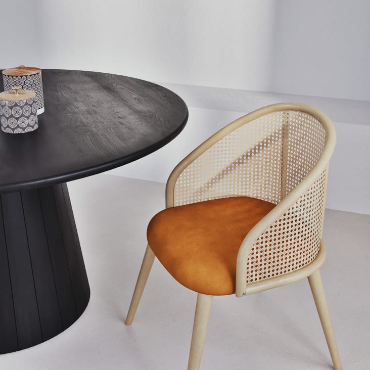 Maisons Du Monde ICHIBAN - Tarro De Arcilla Con Motivos Decorativos Gráficos Y Acacia Alt.15