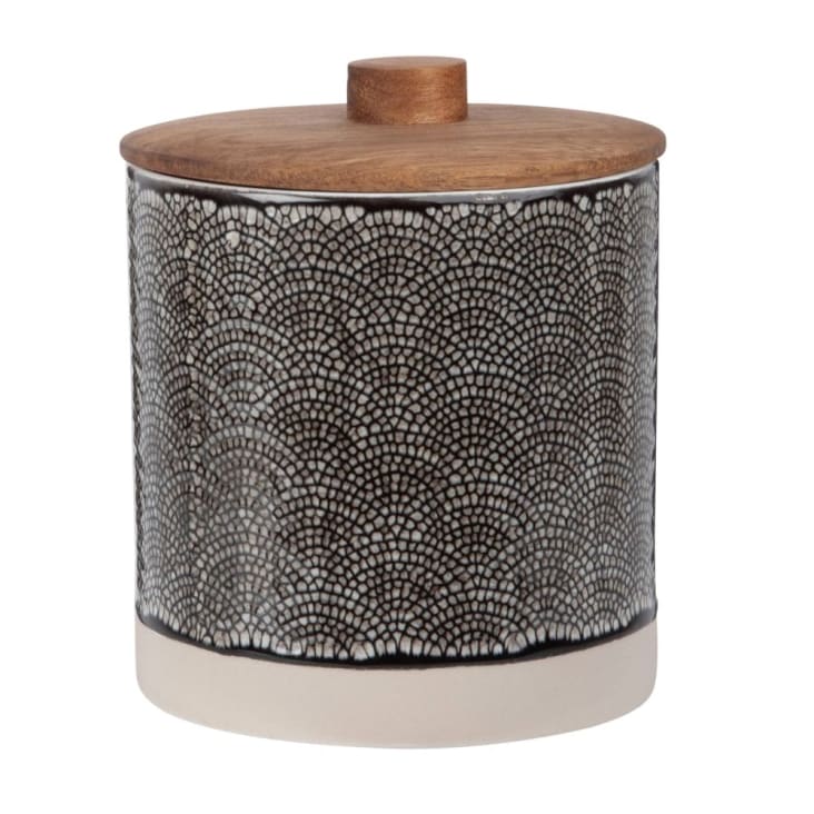 Maisons du Monde ICHIBAN - Tarro de arcilla con motivos decorativos gráficos y acacia Alt.11