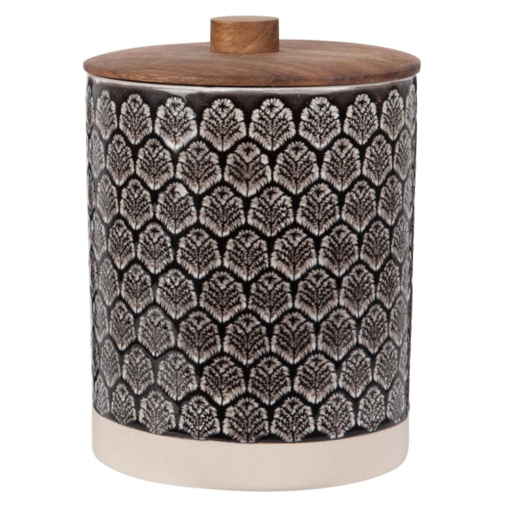 Maisons du Monde ICHIBAN - Tarro de arcilla con motivos decorativos gráficos y acacia Alt.15
