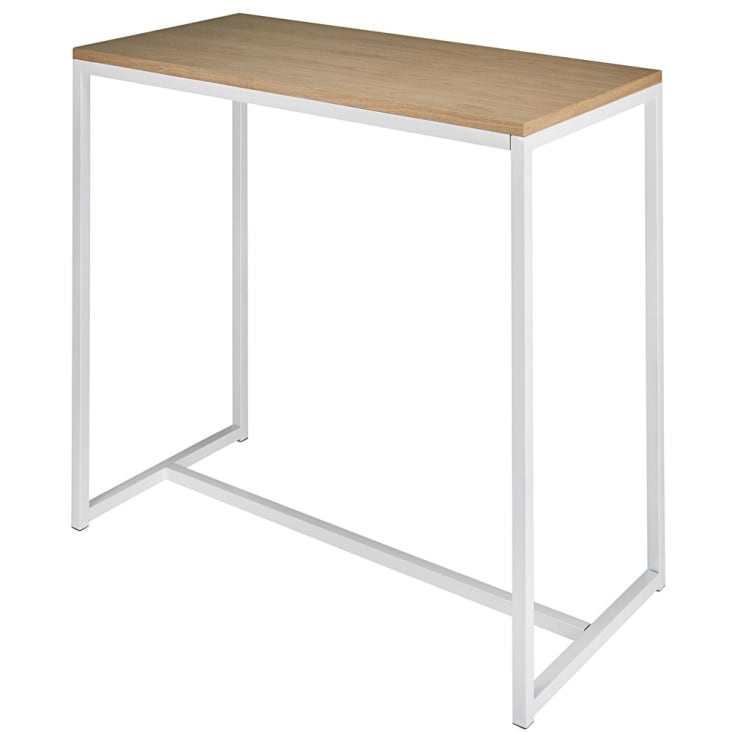 Maisons Du Monde Igloo - Mesa Alta De Metal Blanco L.120