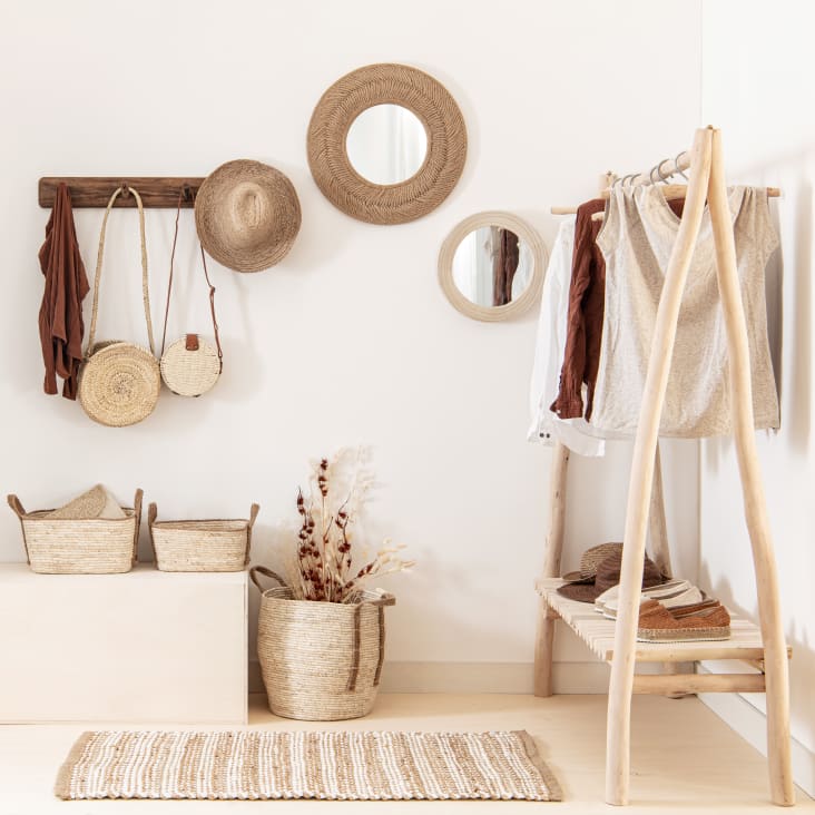 Maisons Du Monde Ikast - Perchero De Eucalipto Con 6 Perchas