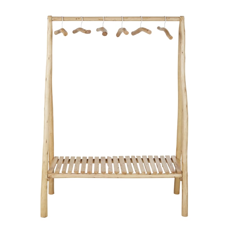 Maisons du Monde Ikast - Perchero de eucalipto con 6 perchas