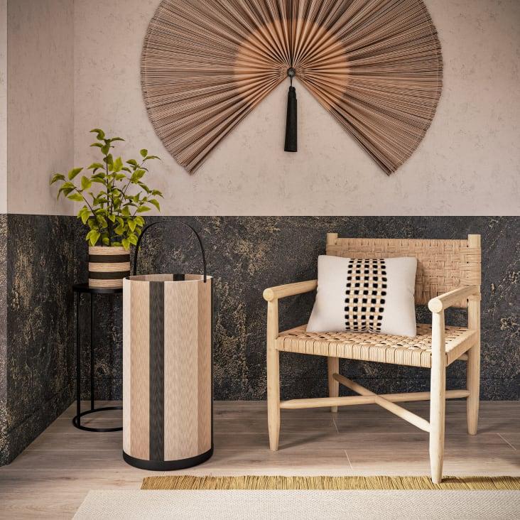 Maisons Du Monde IKUYO - Decoración De Pared Abanico De Bambú Bicolor 138x112