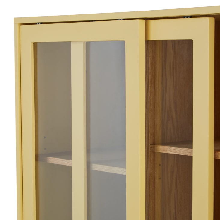 Maisons Du Monde Illa - Vitrina De Madera De Fresno Con 6 Estantes Regulables