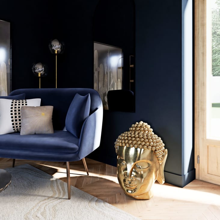 Maisons Du Monde INDIA - Estatua De Buda De Polirresina Dorada Alt. 60