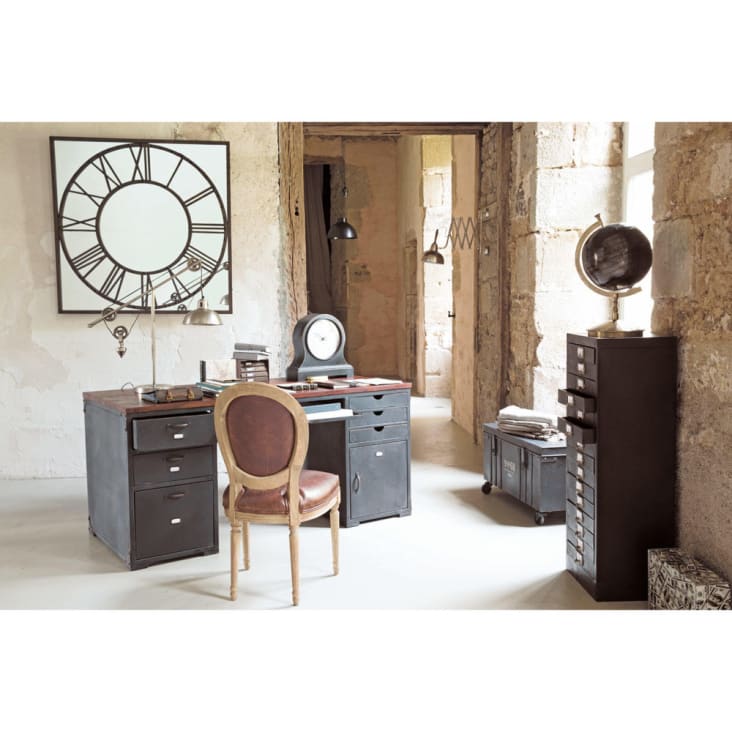 Maisons Du Monde Industry - Escritorio De Madera De Mango Y Metal An. 165 Cm