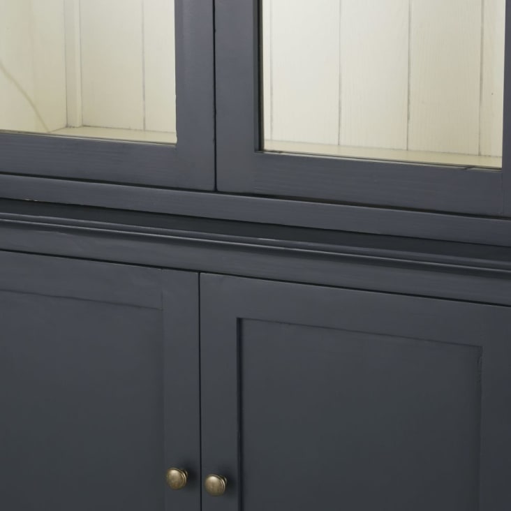 Maisons Du Monde Ionesco - Vajillero Con 8 Puertas Color Gris Antracita