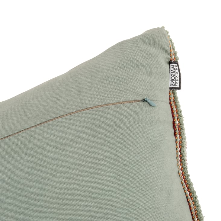 Maisons Du Monde Iris - Cojín Con Bordado En Relieve Multicolor "Punch Needle" De 85x45 Cm