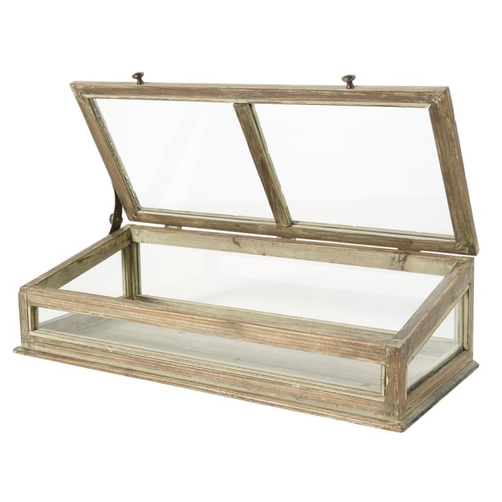 Maisons Du Monde ISABELLA - Vitrina De Abeto Y Cristal