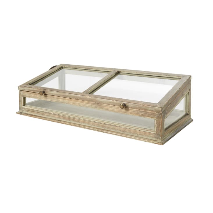 Maisons du Monde ISABELLA - Vitrina de abeto y cristal