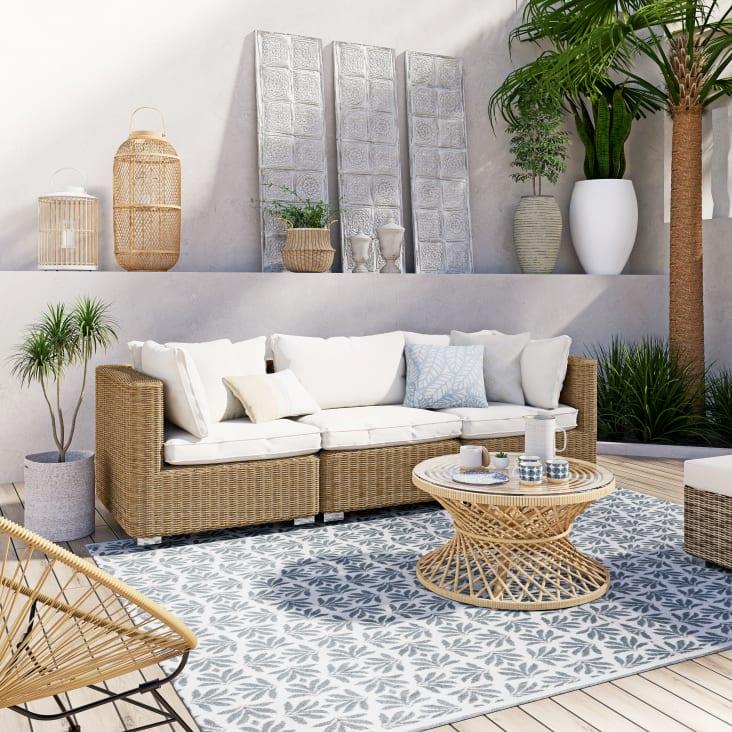 Maisons Du Monde Isola - Cojines Para Módulo Esquinero De Jardín Blancos