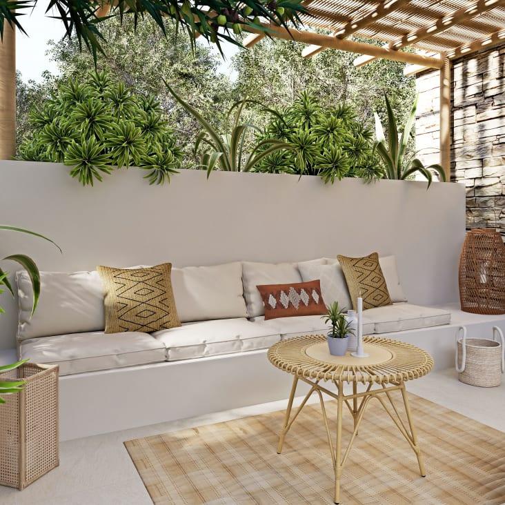 Maisons Du Monde Isola - Cojines Para Módulo Sin Brazos De Jardín Blancos L74