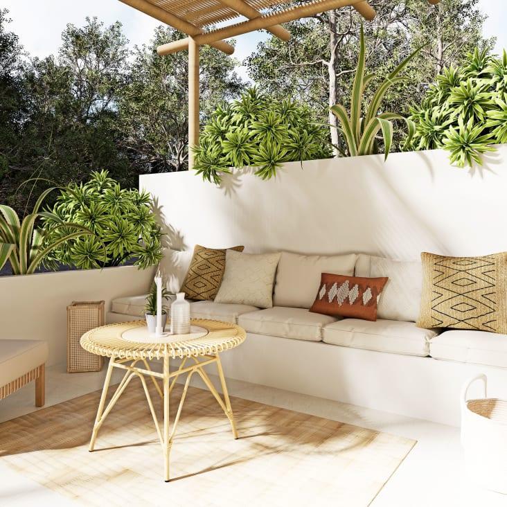 Maisons Du Monde Isola - Cojines Para Sillón De Jardín Blancos L63