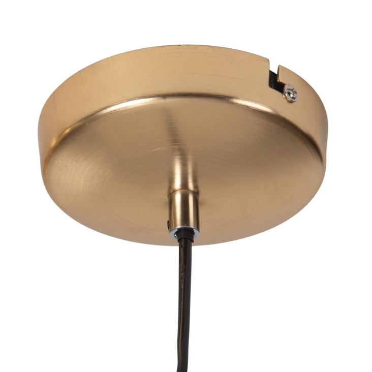 Maisons Du Monde Jamie - Lámpara De Techo De Metal Martillado Dorado