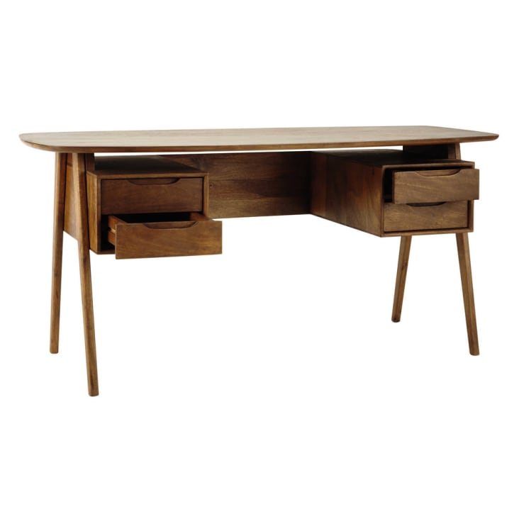 Maisons Du Monde Janeiro - Escritorio Vintage De Madera De Mango