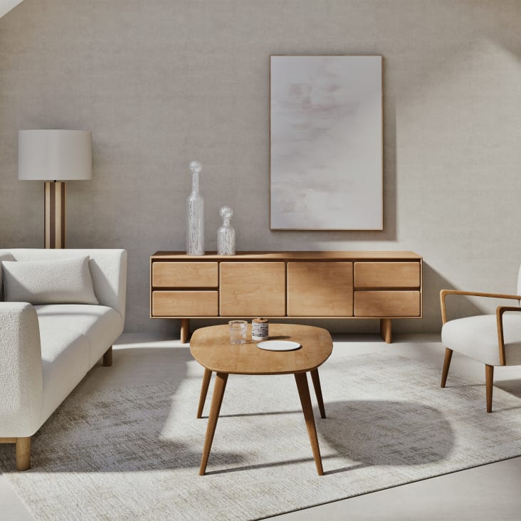 Maisons Du Monde Janeiro - Mesa Baja Vintage De Madera De Mango L108