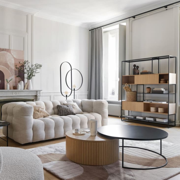 Maisons Du Monde Jarrón Con Rostro De Dolomita Blanca Alt.23