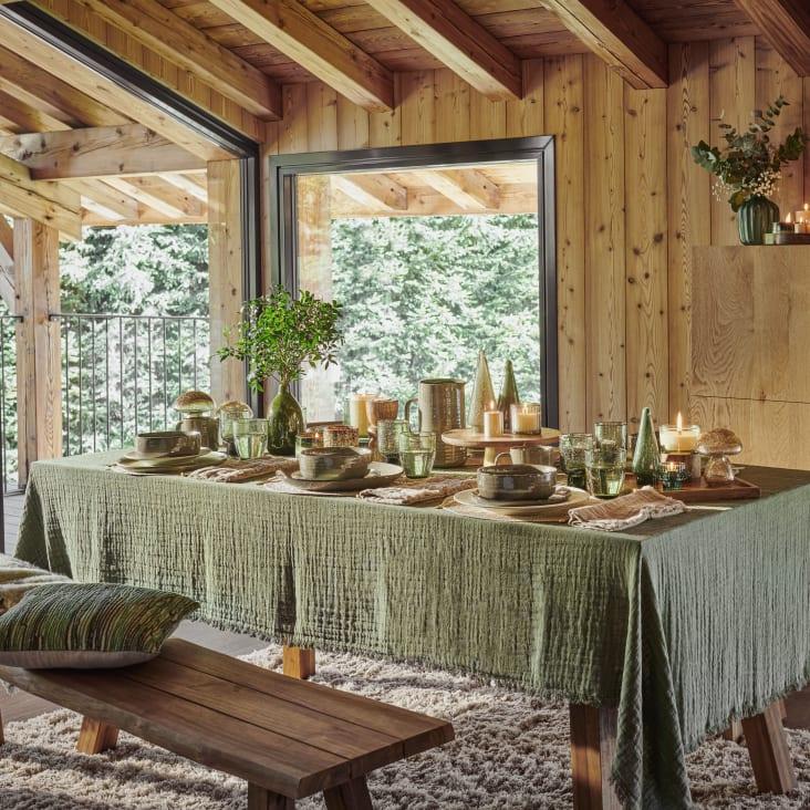 Maisons Du Monde Jarrón De Cristal Tintado Verde H18