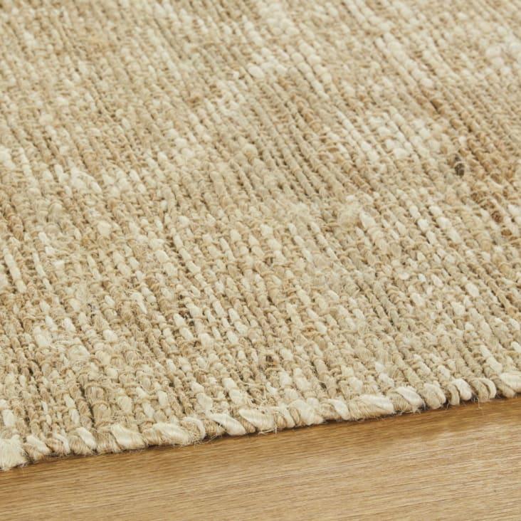 Maisons Du Monde JASMINA - Alfombra De Pasillo Kilim Tejido De Yute Y Algodón Beige 80x300