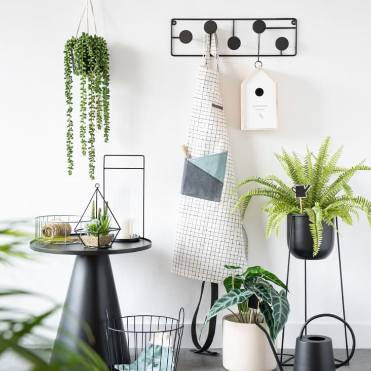 Maisons Du Monde JASPER - Perchero Con 5 Ganchos De Metal Negro