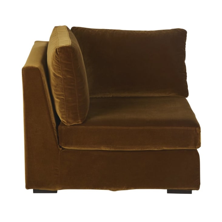 Maisons Du Monde Jekill - Esquina Para Sofá Modulable De Terciopelo Bronce