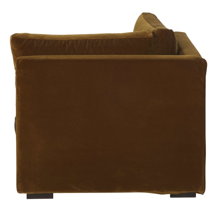 Maisons Du Monde Jekill - Esquina Para Sofá Modulable De Terciopelo Bronce