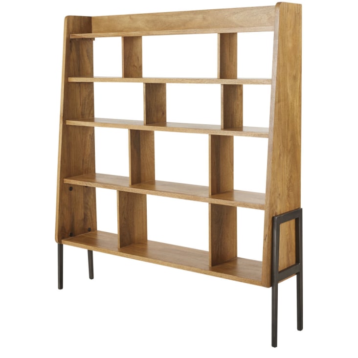 Maisons Du Monde Jerry - Biblioteca De Mango Y Metal Negro