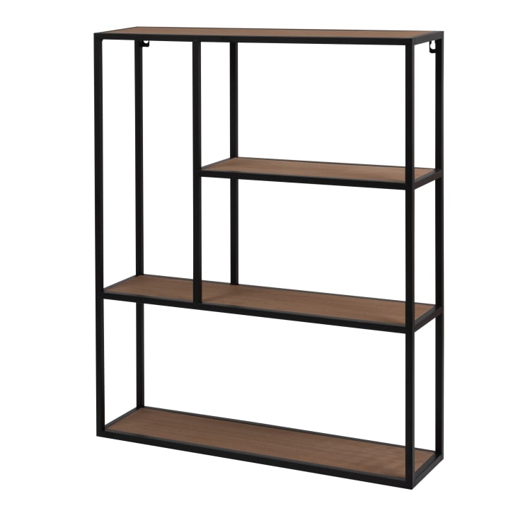 Maisons Du Monde JOSHUA - Estantería De Pared Beige Y Negra