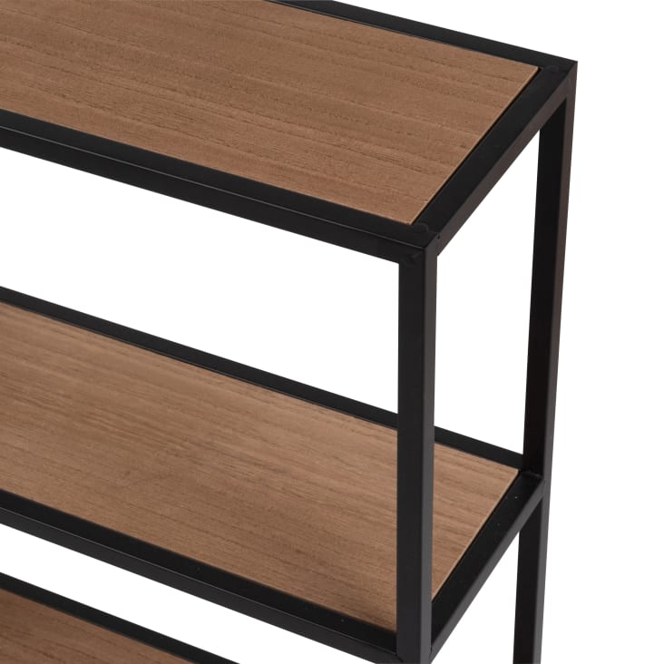 Maisons Du Monde JOSHUA - Estantería De Pared Beige Y Negra