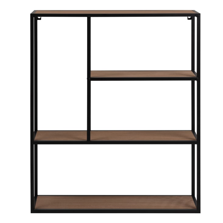 Maisons du Monde JOSHUA - Estantería de pared beige y negra