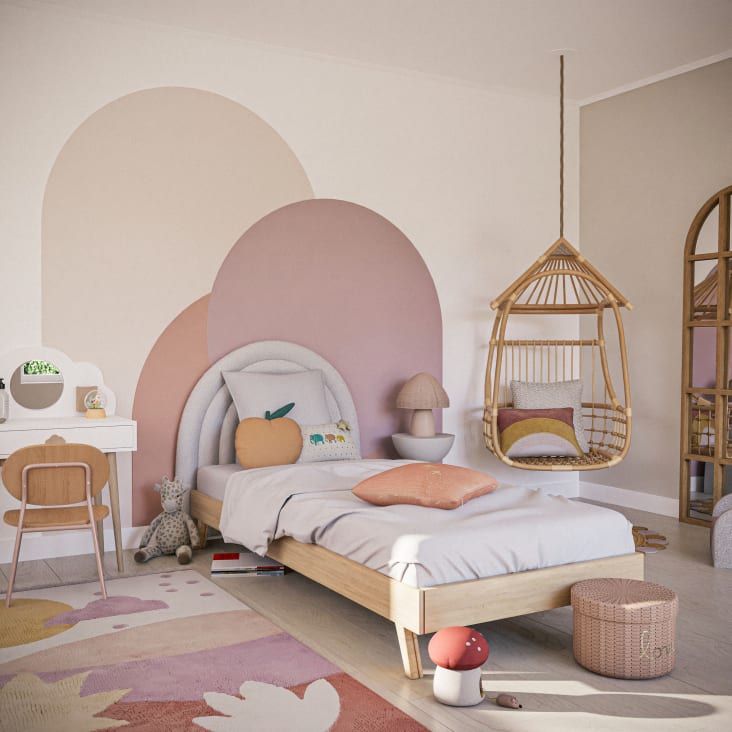 Maisons Du Monde Josia - Cabecero De Cama De 90 De Tela De Rizo Crudo