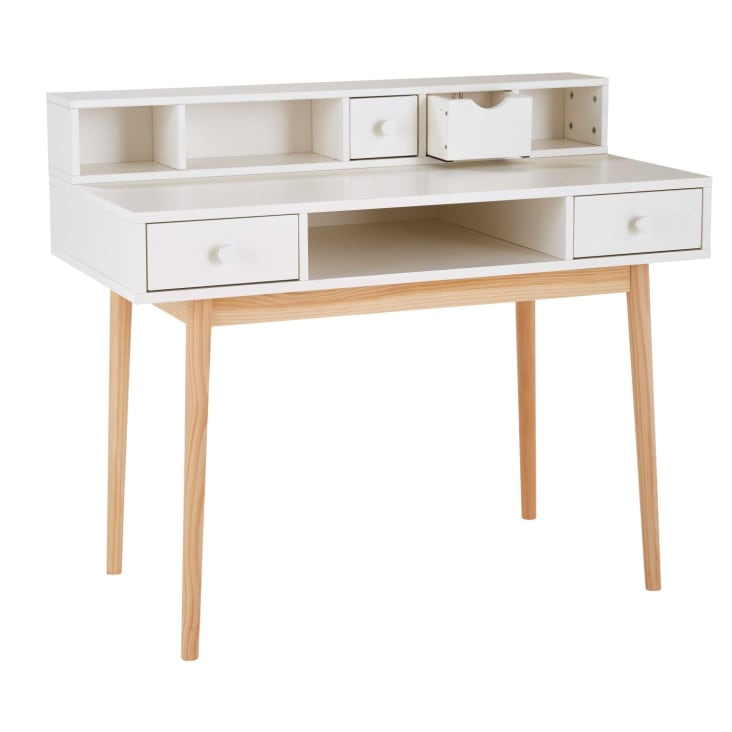 Maisons Du Monde Joy - Escritorio Blanco Con 2 Cajones