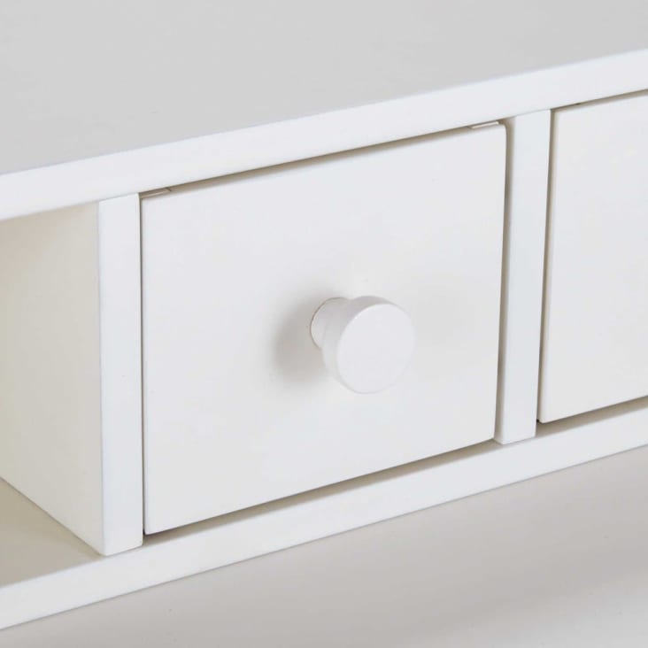 Maisons Du Monde Joy - Módulo Organizativo Blanco Para Escritorio Con 2 Cajones